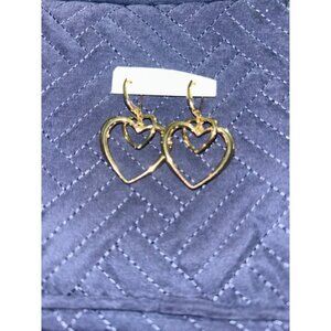 Nine West Gold Heart Drop Dangle Earrings Fashion Jewelry‎ Valentine's Gift